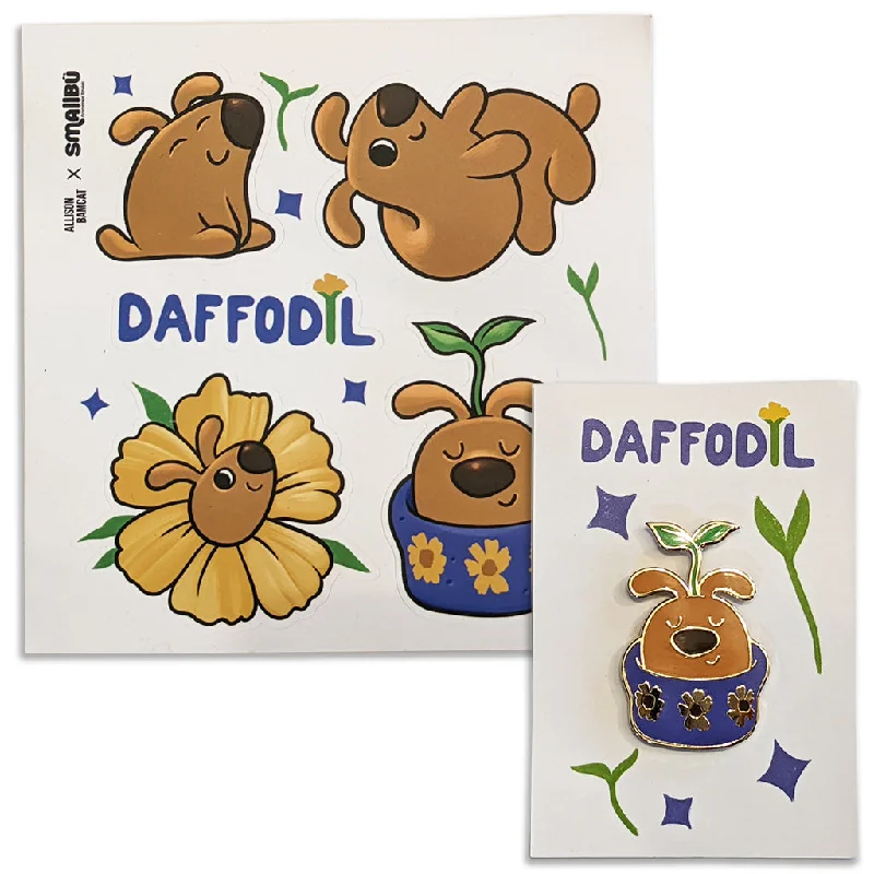 Daffodil Stickers and Pins