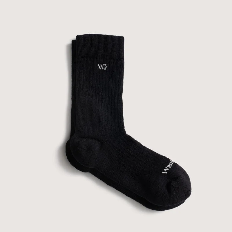 Men's Solid Cushioned Micro Crew Socks