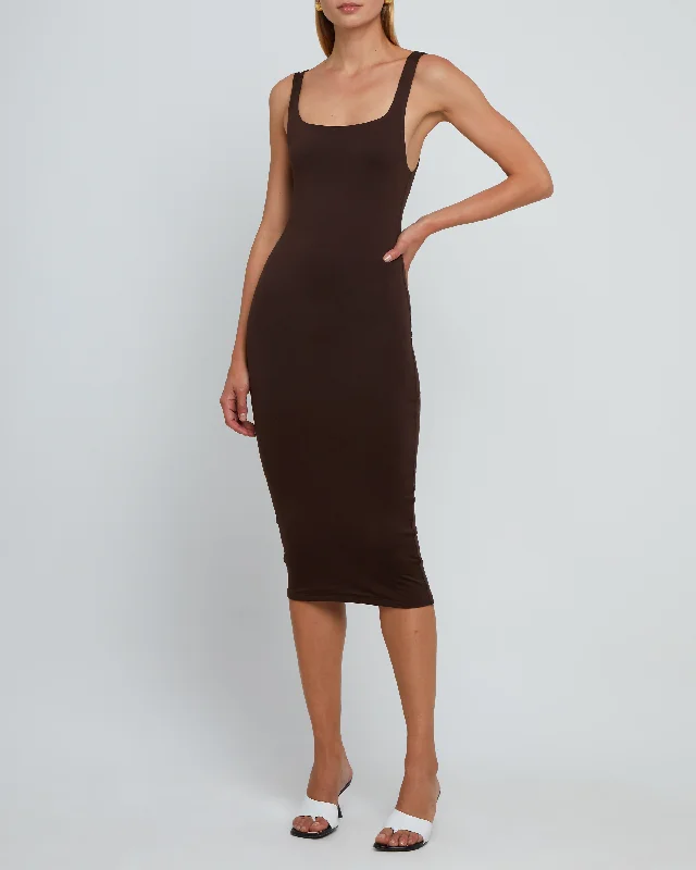 Contouring Tank Midi Dress