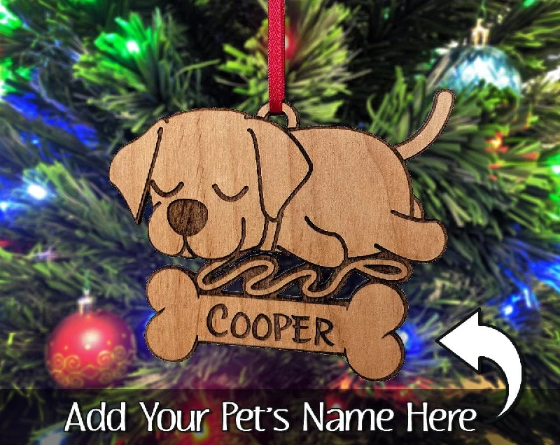 Labrador Retriever Family Pet Christmas Ornament Mothers Day Gift for Dog Mom Personalized Tree Decor Birthday Lab Anniversary Present Idea