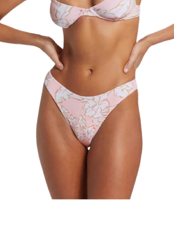 The Tropics Call Skimpy Hike Bikini Bottom In Feelin Peachy