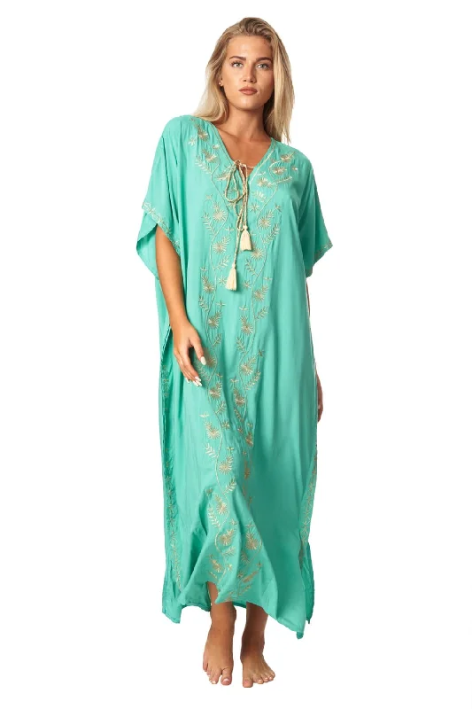 Bria Maxi Blue Kaftan Dress