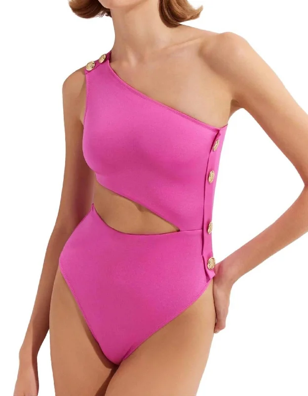 Rhea One Piece Swimsuit In Hot Pink