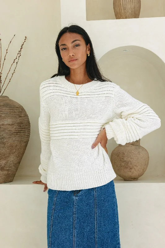 Jeanne Off-White Knit Sweater