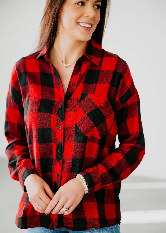 Joey Buffalo Check Plaid Top