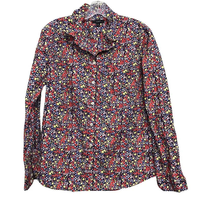 Top Ls By J. Crew In Floral Print, Size:L