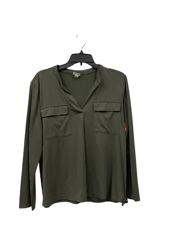 Top Long Sleeve Basic By A New Day In Green, Size: M