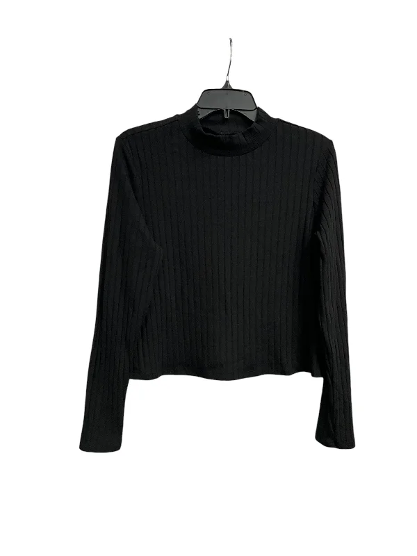 Top Long Sleeve Basic By Old Navy In Black, Size: L