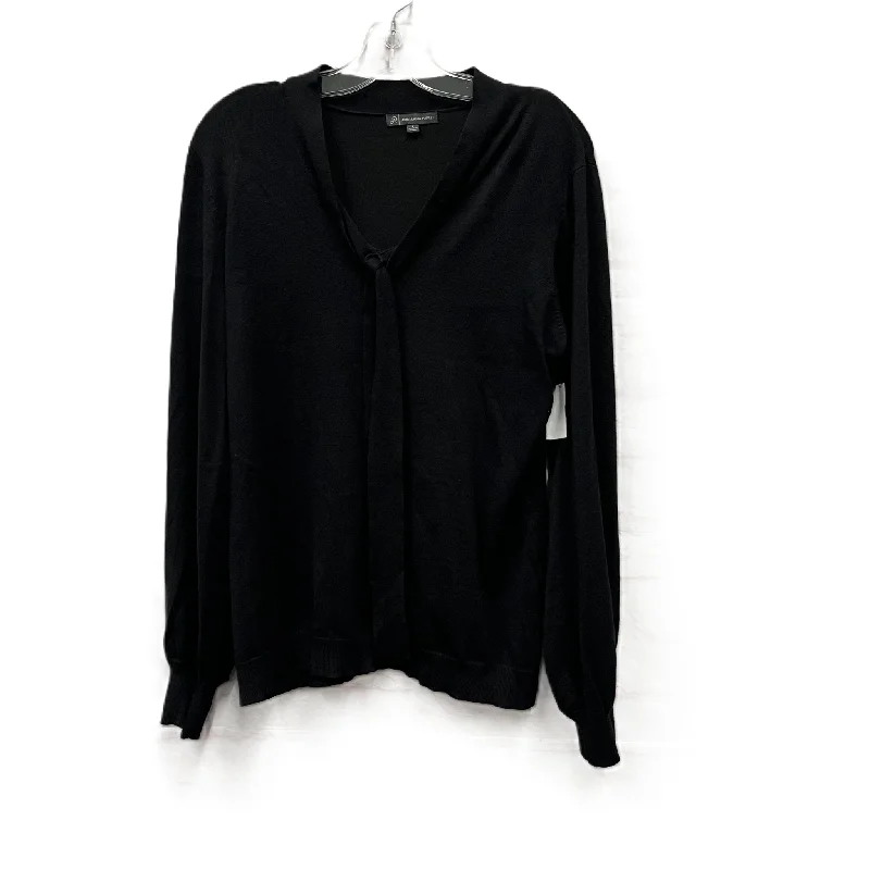 Top Long Sleeve By Adrianna Papell In Black, Size: L