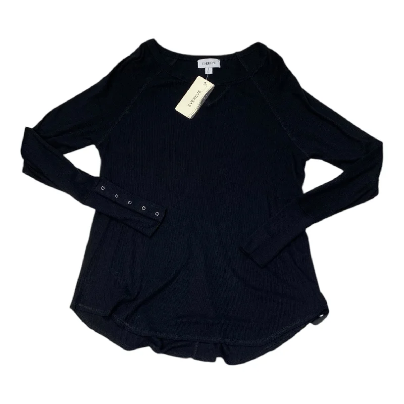 Top Long Sleeve By Evereve In Black, Size: S