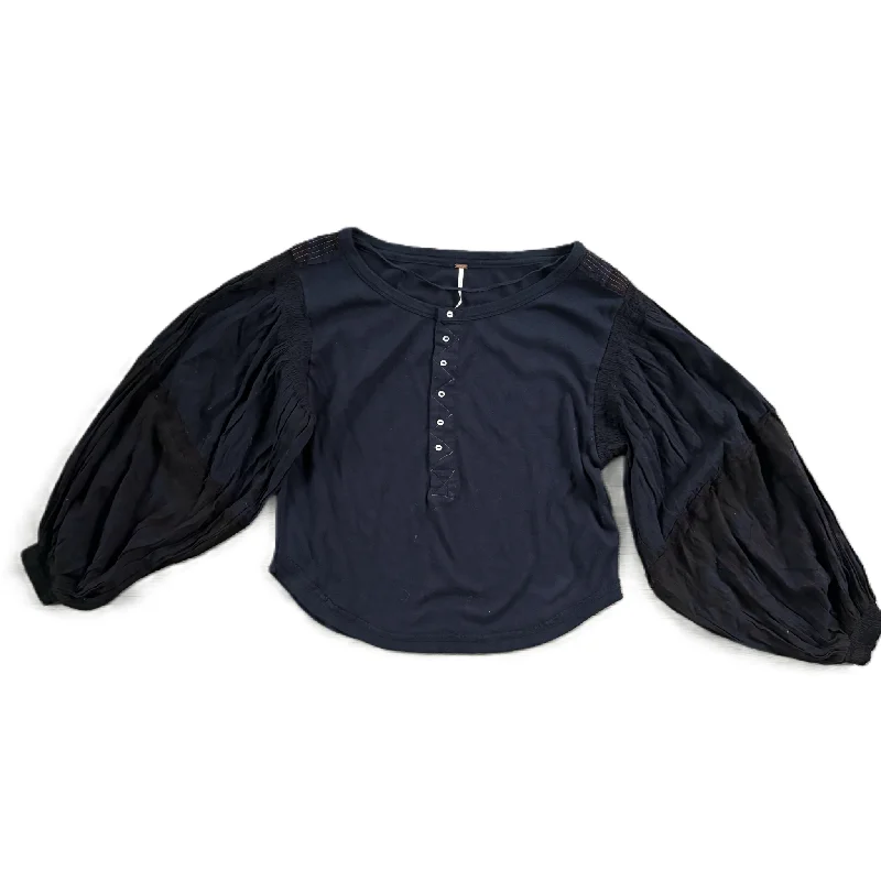 Top Long Sleeve By Free People In Blue, Size: S