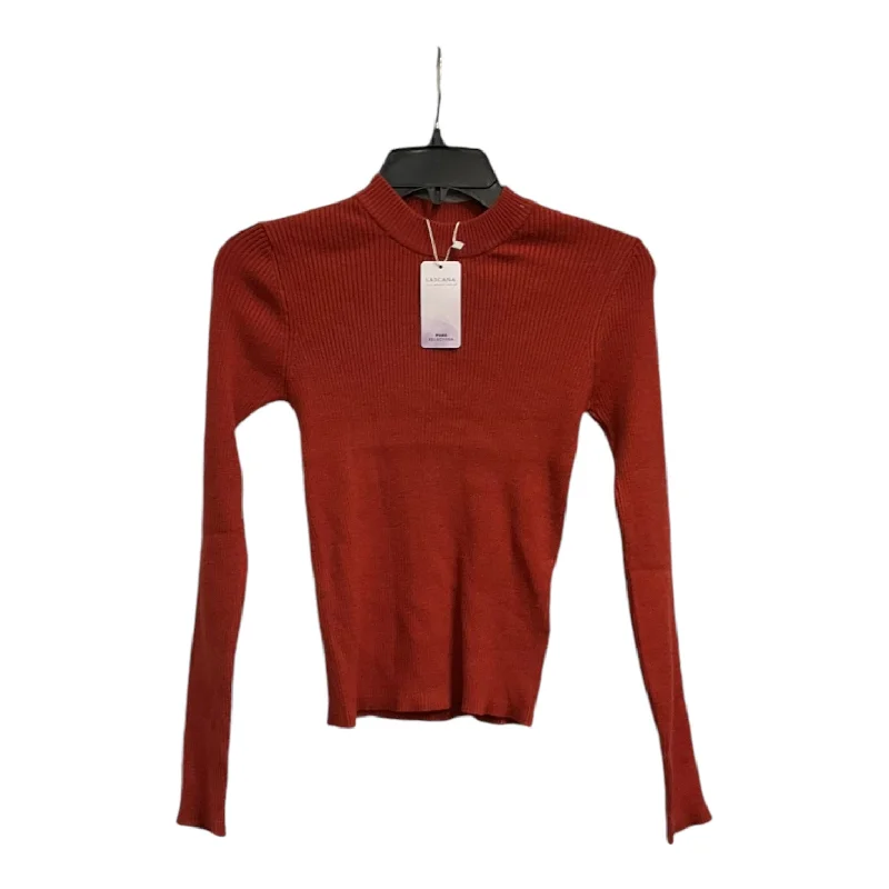 Top Long Sleeve By Lascana In Red, Size: S