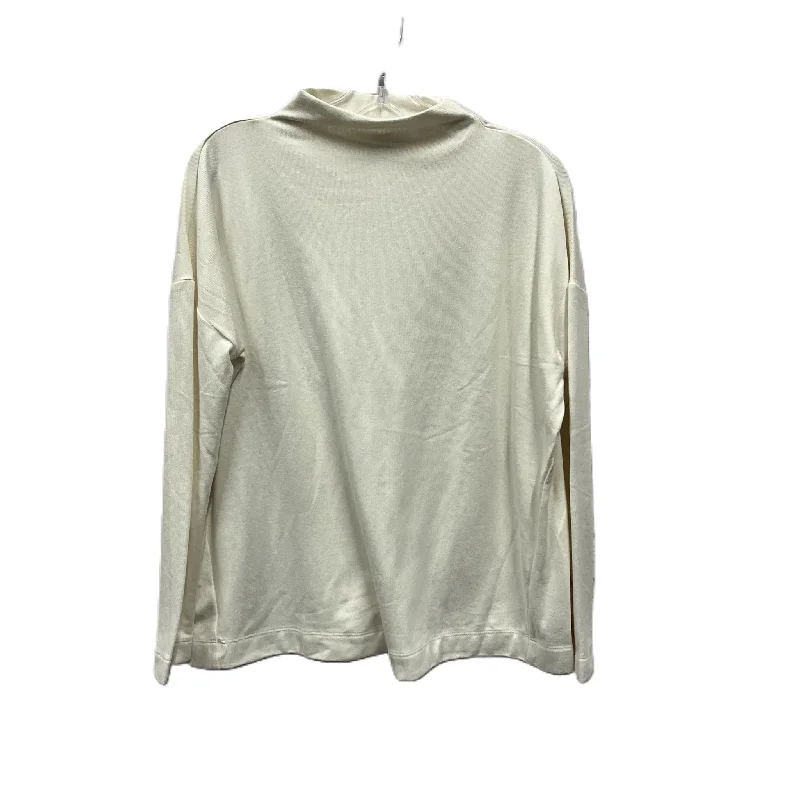 Top Long Sleeve By Loft In Cream, Size: Xs