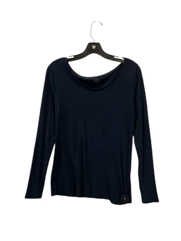 Top Long Sleeve By Loft In Navy, Size: M