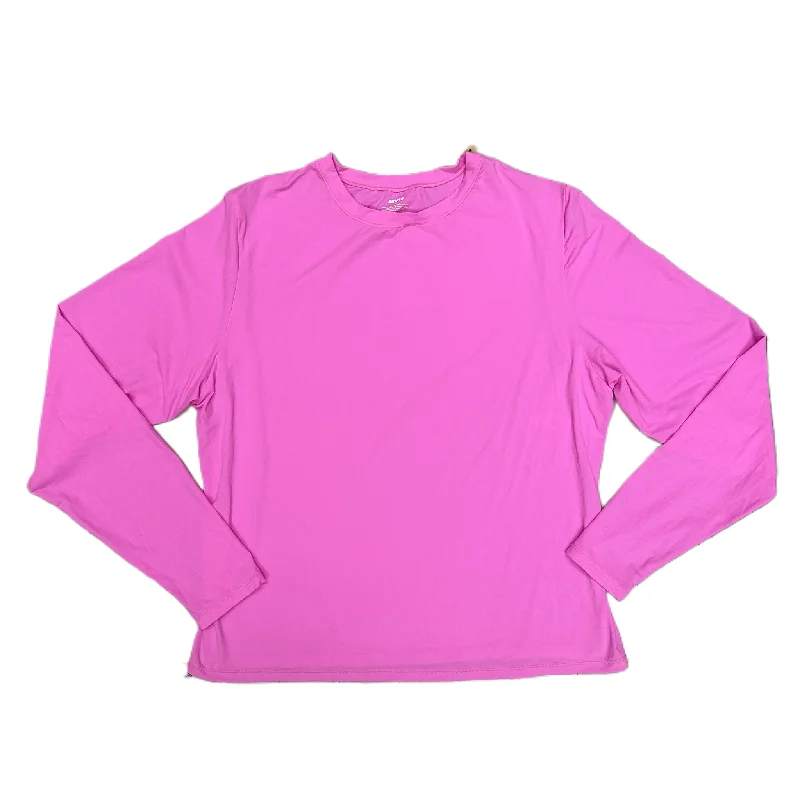 Top Long Sleeve By Skims In Pink, Size: 3x