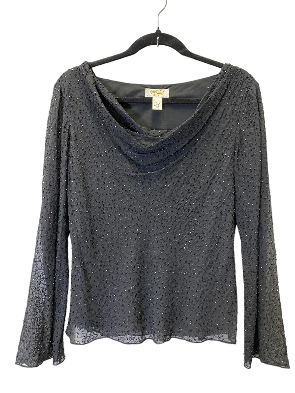 Top Long Sleeve By Talbots In Black, Size: M